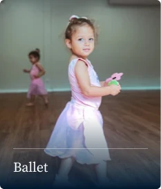 Aluna da Zoe na aula de balé