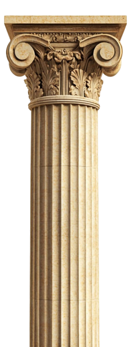 Coluna clássica decorativa