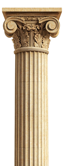 Coluna clássica decorativa