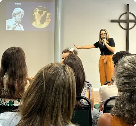 Encontro da Parents Academy com pais da Zoe
